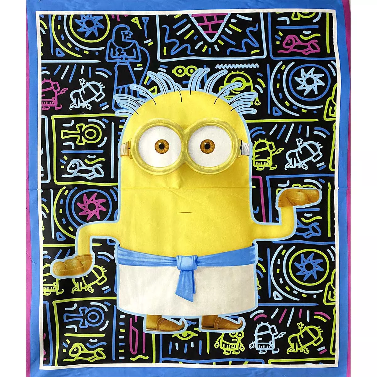 Quilting Cotton Panel Print Fabric - Egyptian Minions