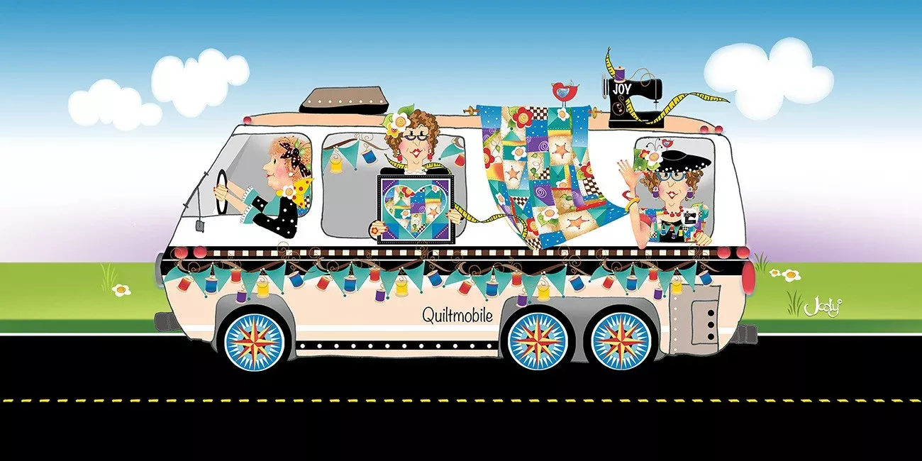 Quiltmobile Fabric Art Panel