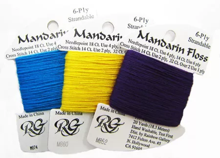 Rainbow Gallery – Mandarin Floss Colors# M800-M859