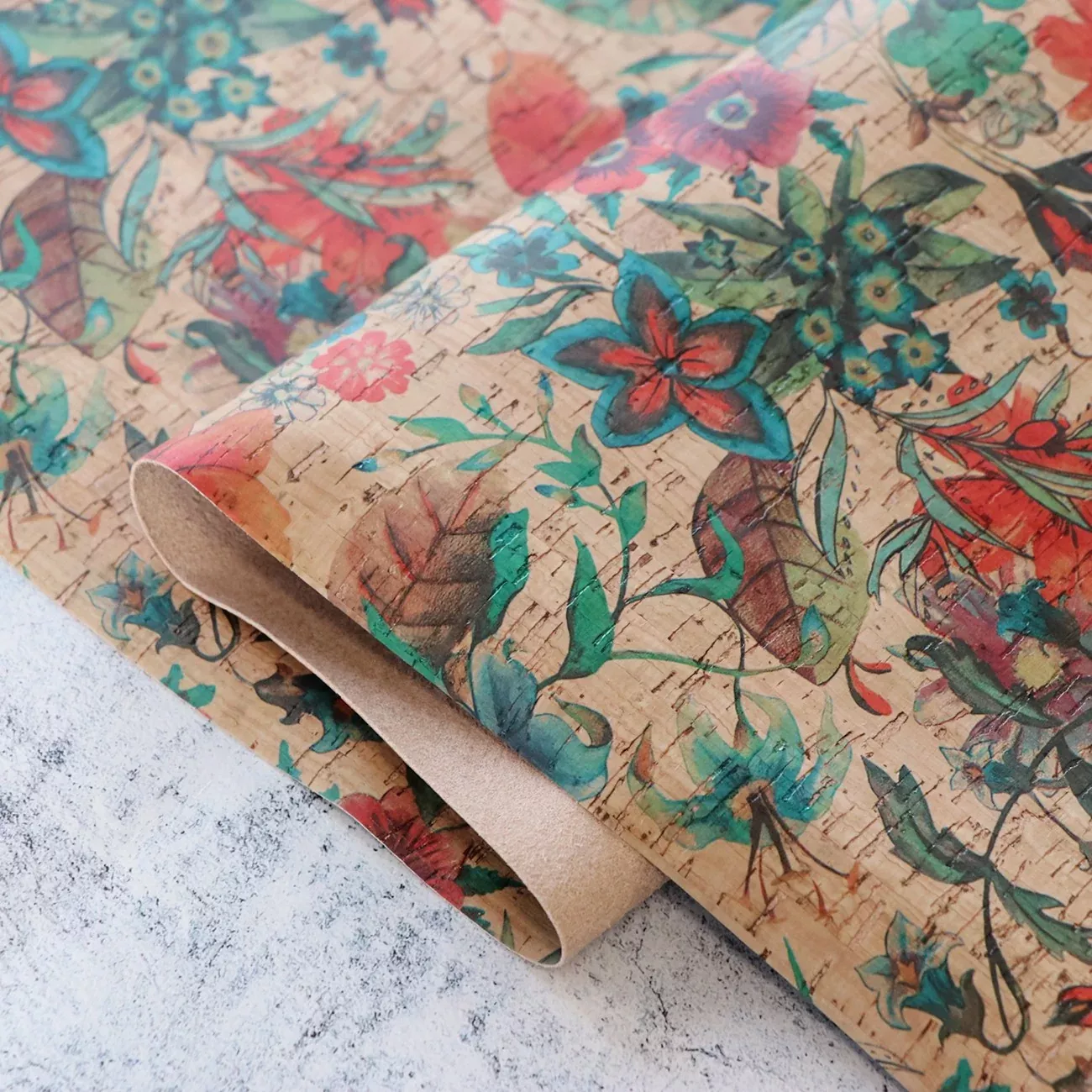 Rainbow Garden Cork 1 /2 Yard