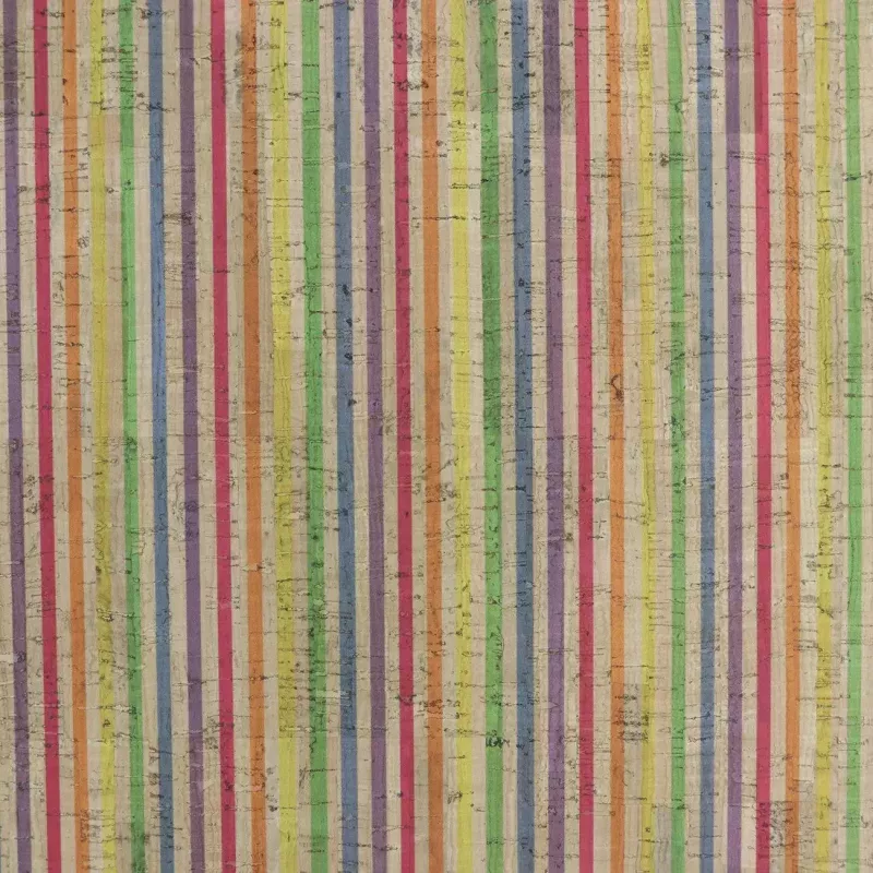 Rainbow Stripe Pro Cork 1 /2 yard