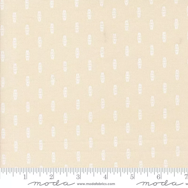 Rainier Eggshell White Wolly Socks Yardage by Jessica Rose for Moda Fabrics
