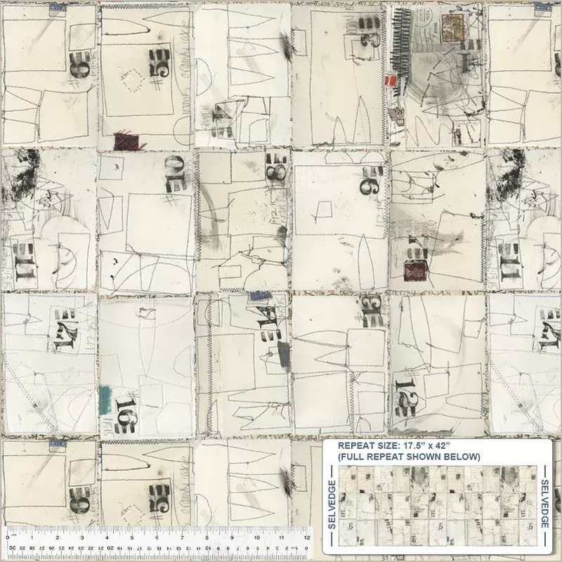 Random Thoughts Marcia Derse 52989D-2 Ivory Postcards:Back High Density Cotton