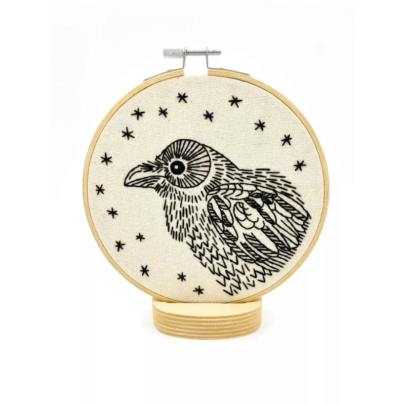 Raven Embroidery Kit