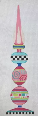 Raymond Crawford – 22″ Pink Green Finial