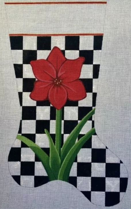 Raymond Crawford – Checkered Amaryllis Stocking