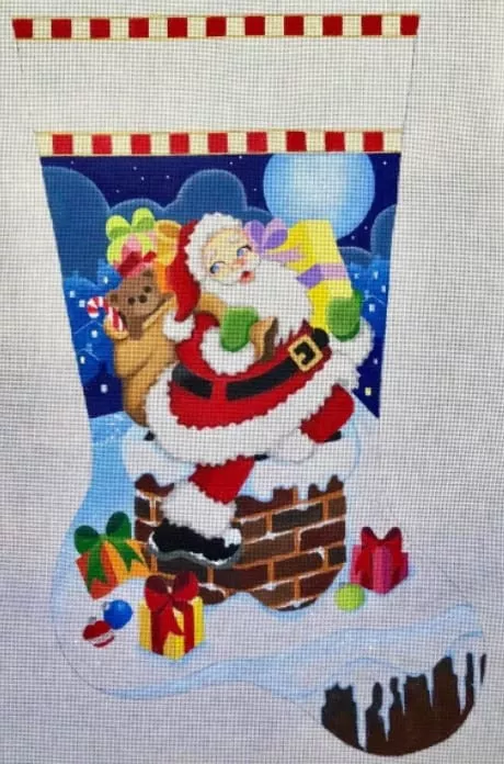 Raymond Crawford – Rooftop Santa Stocking