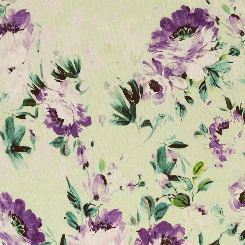 Rayon Linen Print – COVENT GARDEN – 001 – Pistachio