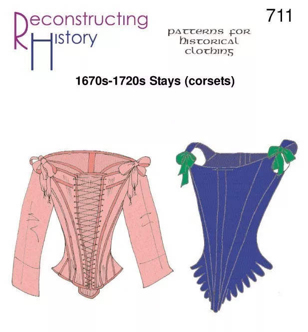 Reconstructing History #RH711 - Renaissance Corset Stays Sewing Pattern