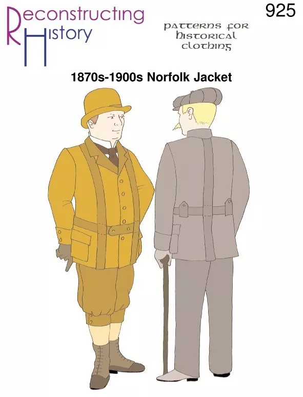 Reconstructing History #RH925 - Edwardian Norfolk Jacket Sewing Pattern