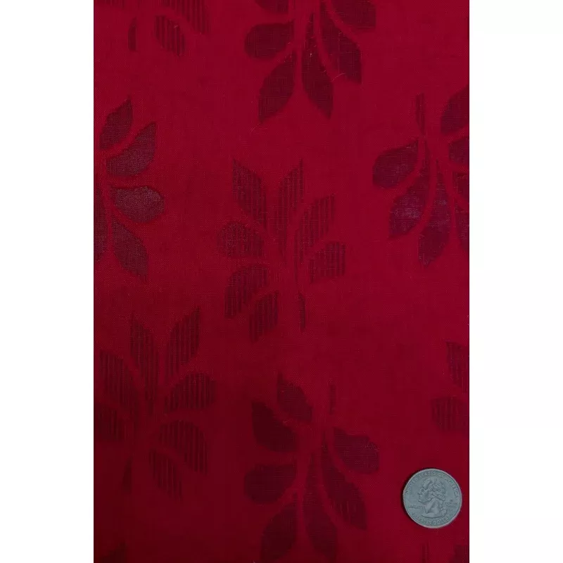 Red Abstract Flower Cotton Novelty COT-186