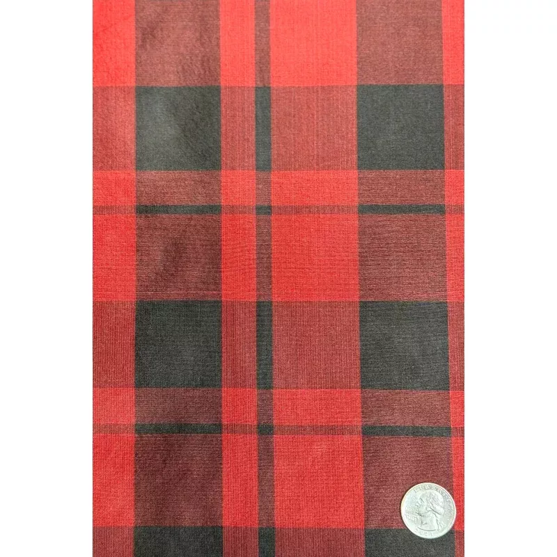 Red/ Black Organza Plaids
