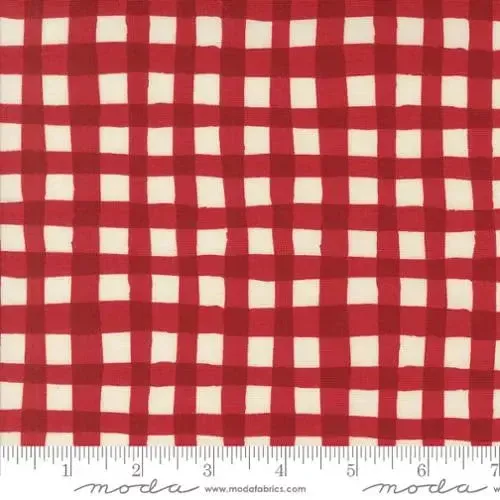 Red Emmitt And Ivy Winter Plaids 44″/45″ Fabric Per Yard
