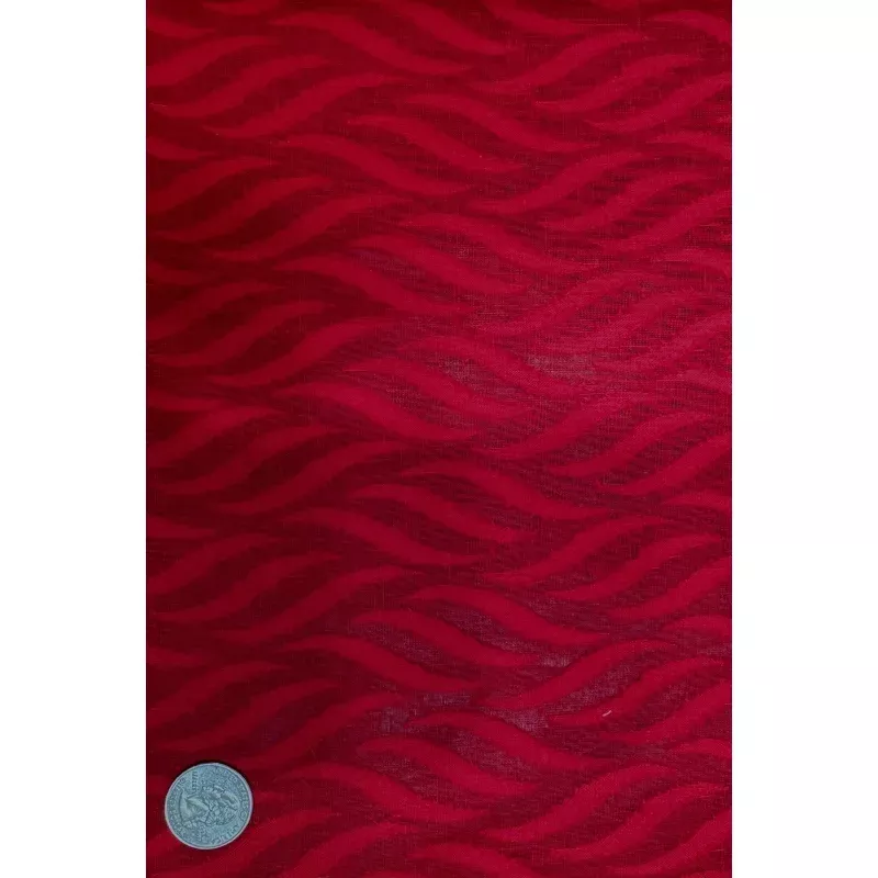 Red Flame Pattern Cotton Novelty COT-189