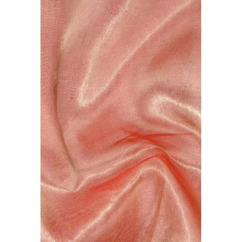 Red Gold Metallic Organza Fabric
