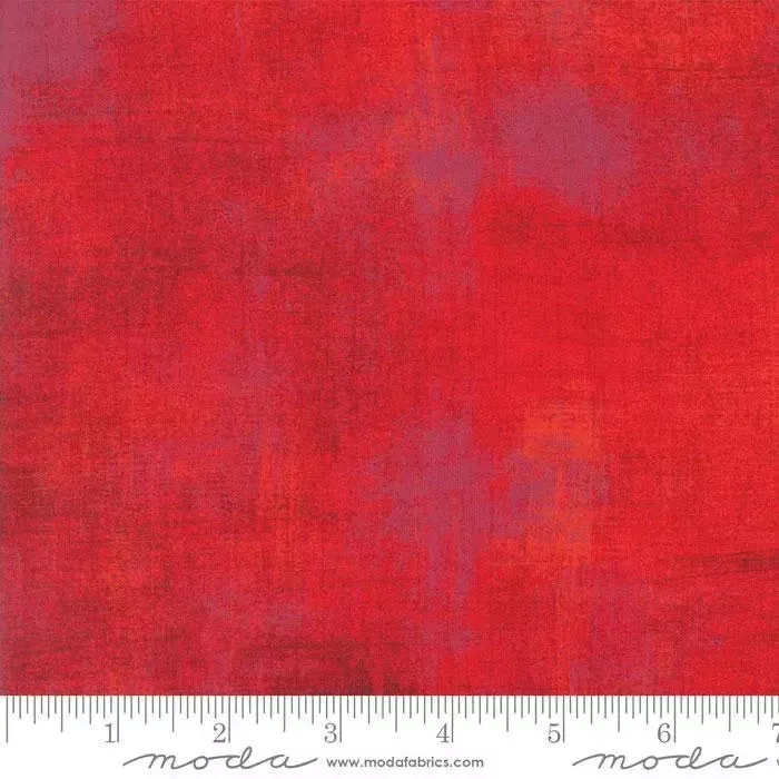 Red Grunge Basics Rocacco 44"/45" Per Yard