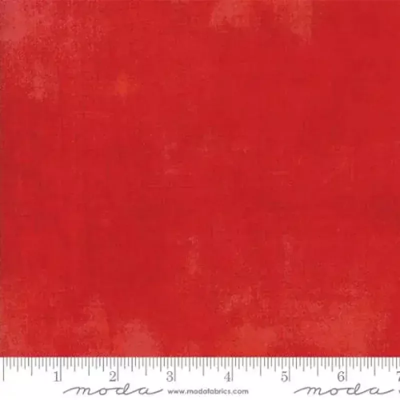Red Grunge Basics Scarlet 44"/45" Fabric Per Yard