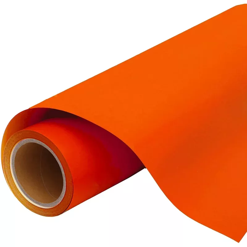 Red Orange Iron On Vinyl – 20″ Wide HTV Sold By the Yard