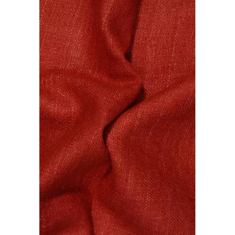 Red Orange Silk Linen (Matka) Fabric