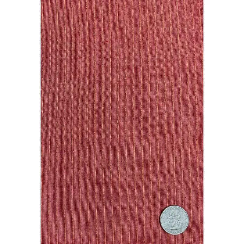 Red Orange Stripe Cotton Novelty COT-180-01