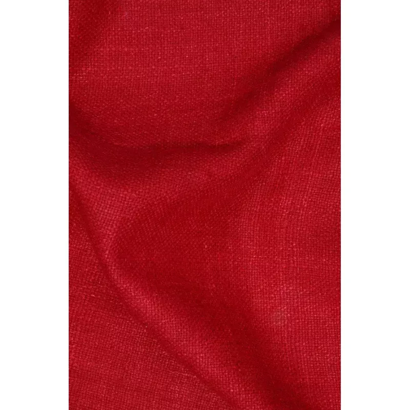 Red Silk Linen (Matka) Fabric
