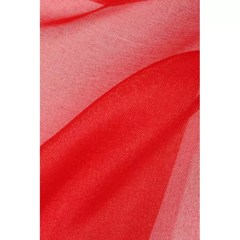 Red Silk Organza Fabric