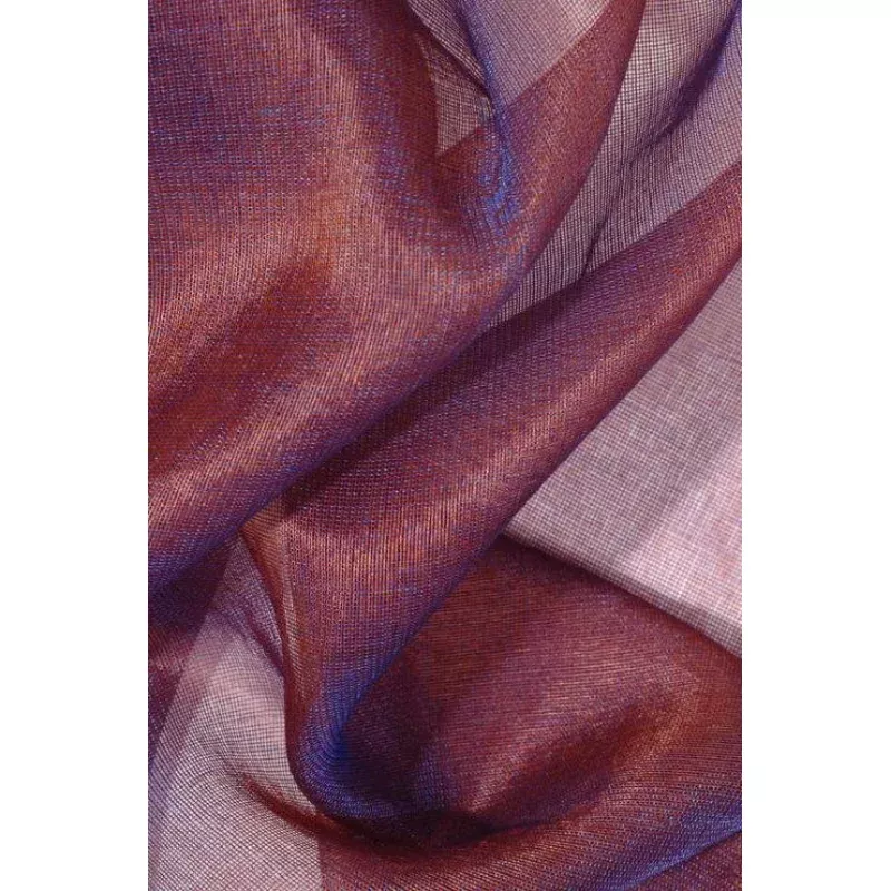 Red Violet Silk Organza Fabric