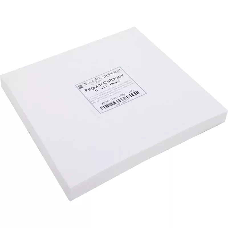 Regular Cutaway Embroidery Stabilizer – 11×11 100 Precut Sheets