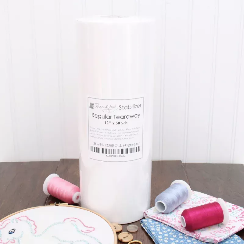 Regular Tearaway Embroidery Stabilizer – 12 inch 50 yd roll