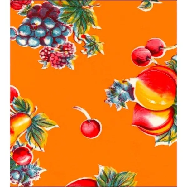 Retro Orange Oilcloth Tablecloths