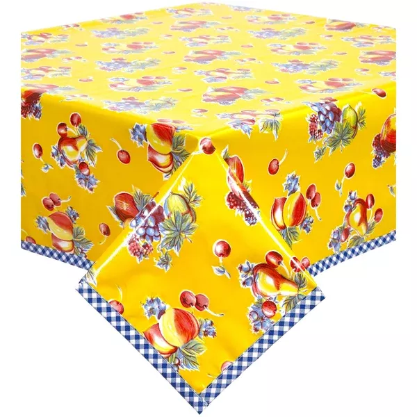 Retro Yellow Oilcloth Tablecloths