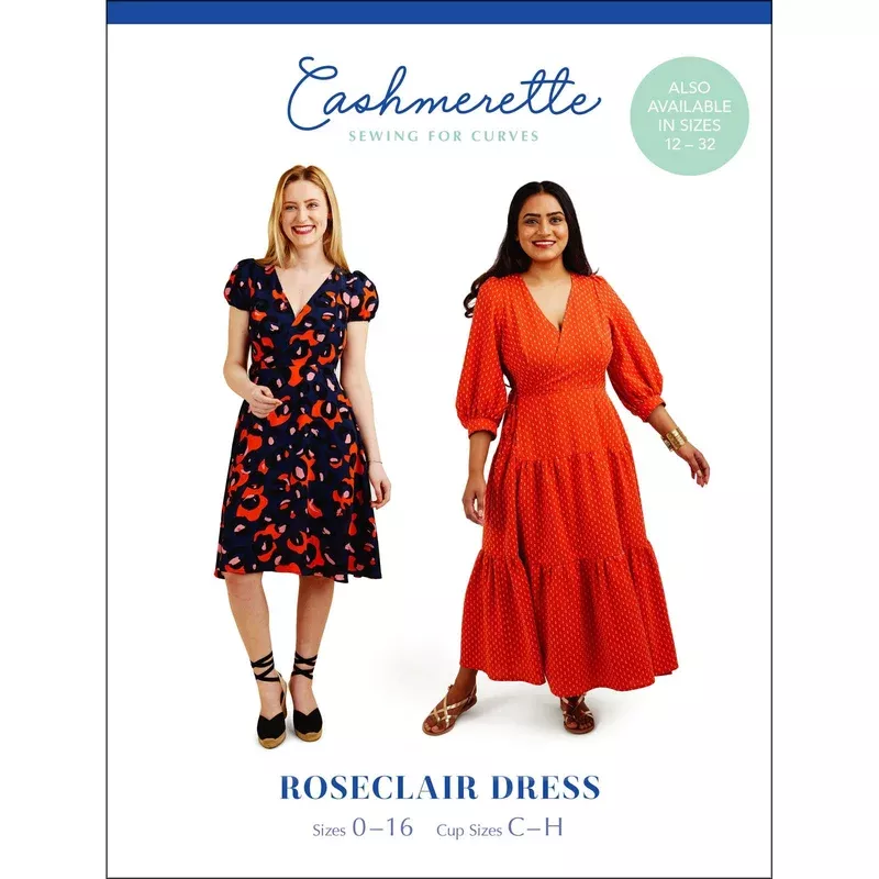 Roseclair Dress – Cashmerette Printed Pattern