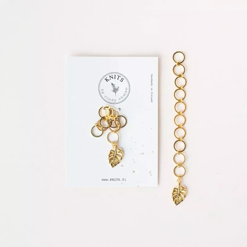 Row counter golden Monstera