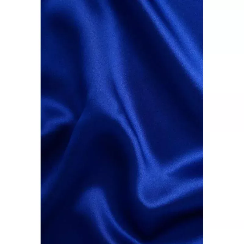 Royal Blue Charmeuse Silk Fabric