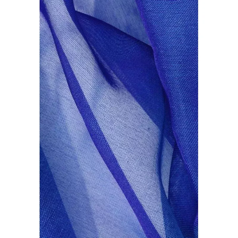 Royal Blue Silk Organza Fabric