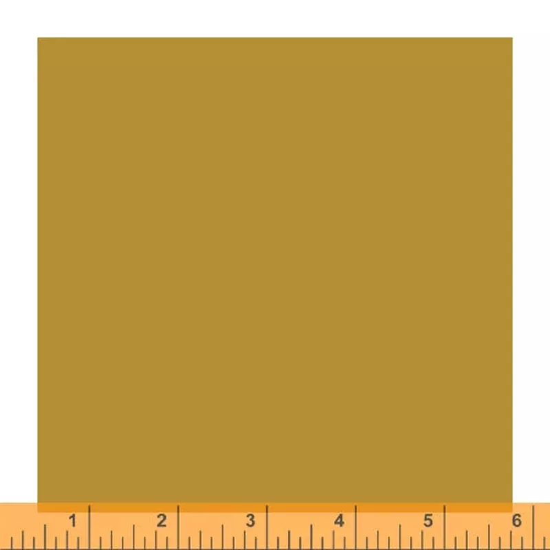 Ruby And Bee Solids Heather Ross + Annabel Wrigley 51583-26 Turmeric Solids High Density Cotton
