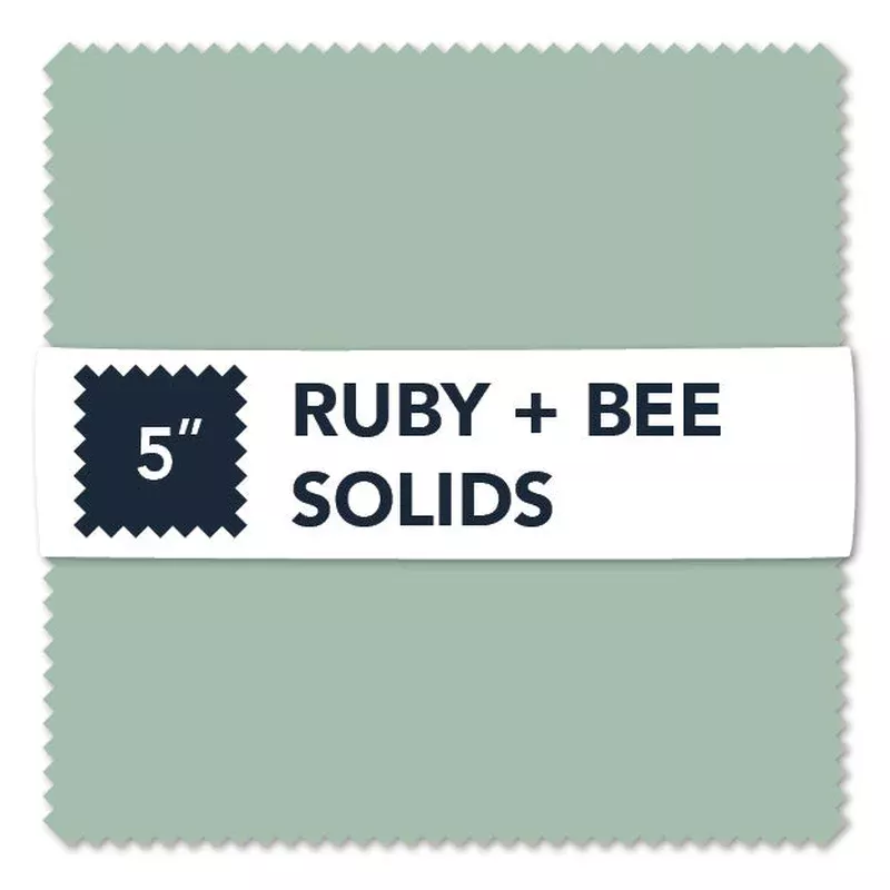 Ruby And Bee Solids Heather Ross + Annabel Wrigley CP5RUBY-105 Multi 5″X5″ Squares Cotton
