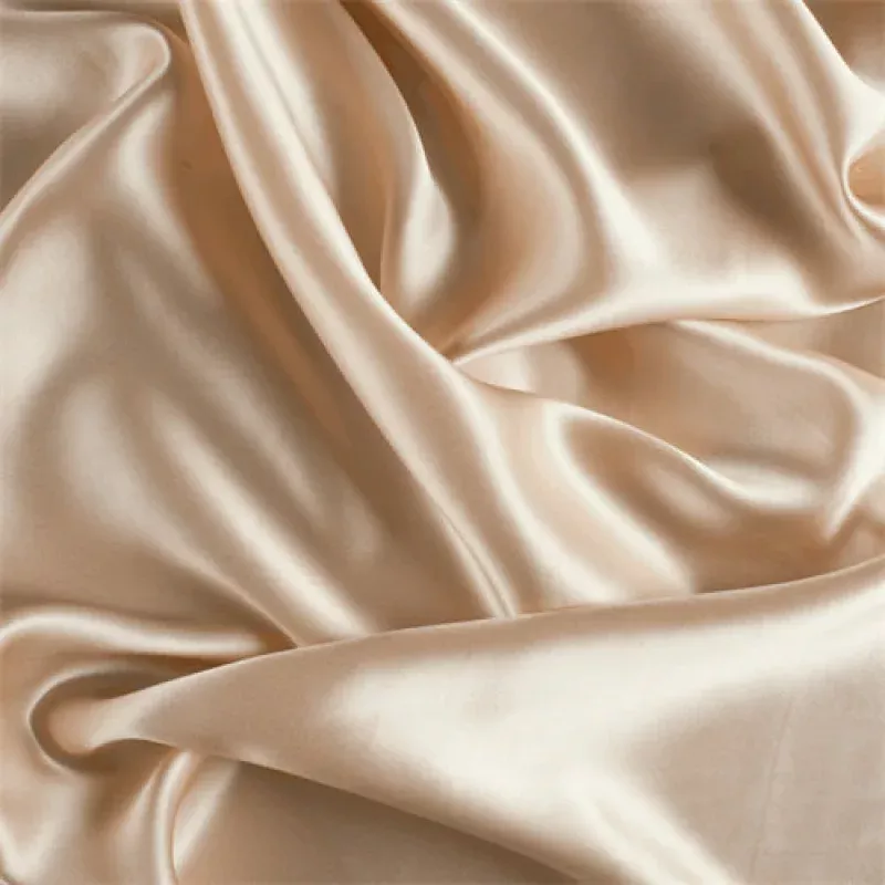 Runway Silks Champagne Silk Charmeuse Fabric - Reorderable
