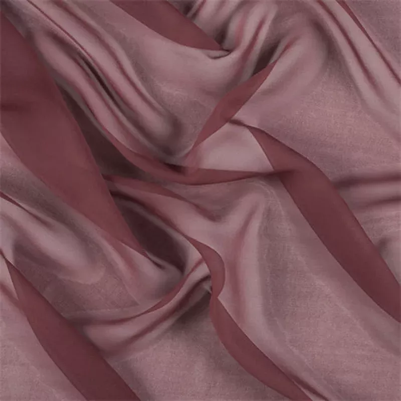 Runway Silks Copper Wide Silk Chiffon Fabric - Reorderable
