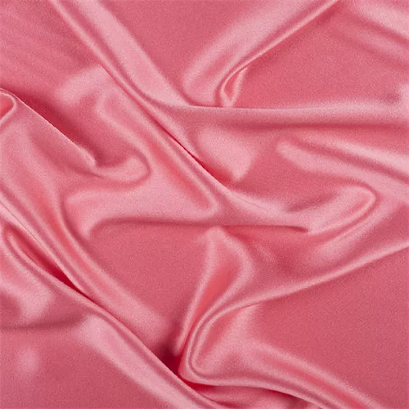 Runway Silks Coral Silk Crepe Back Satin Fabric - Reorderable