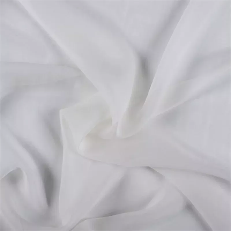 Runway Silks Eggshell Wide Silk Chiffon Fabric - Reorderable