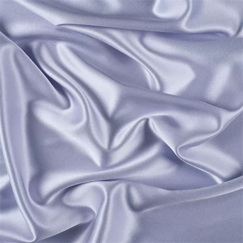 Runway Silks Light Blue Silk Crepe Back Satin Fabric - Reorderable