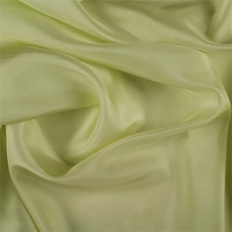 Runway Silks Light Lime Silk Habotai Fabric - Reorderable