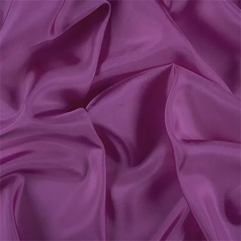 Runway Silks Magenta Silk Habotai Fabric - Reorderable