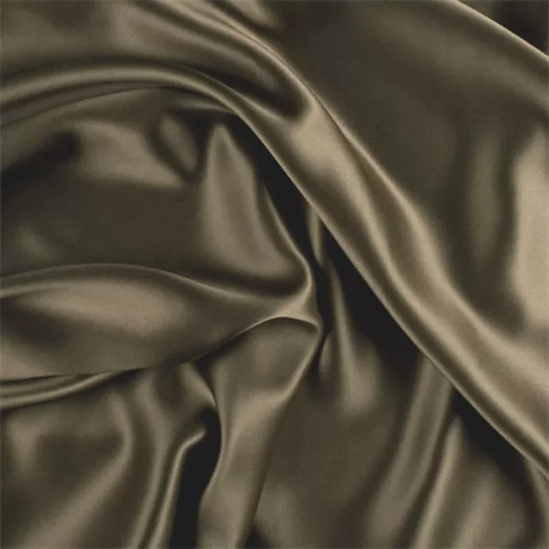 Runway Silks Moss Green Stretch Silk Charmeuse Fabric - Reorderable