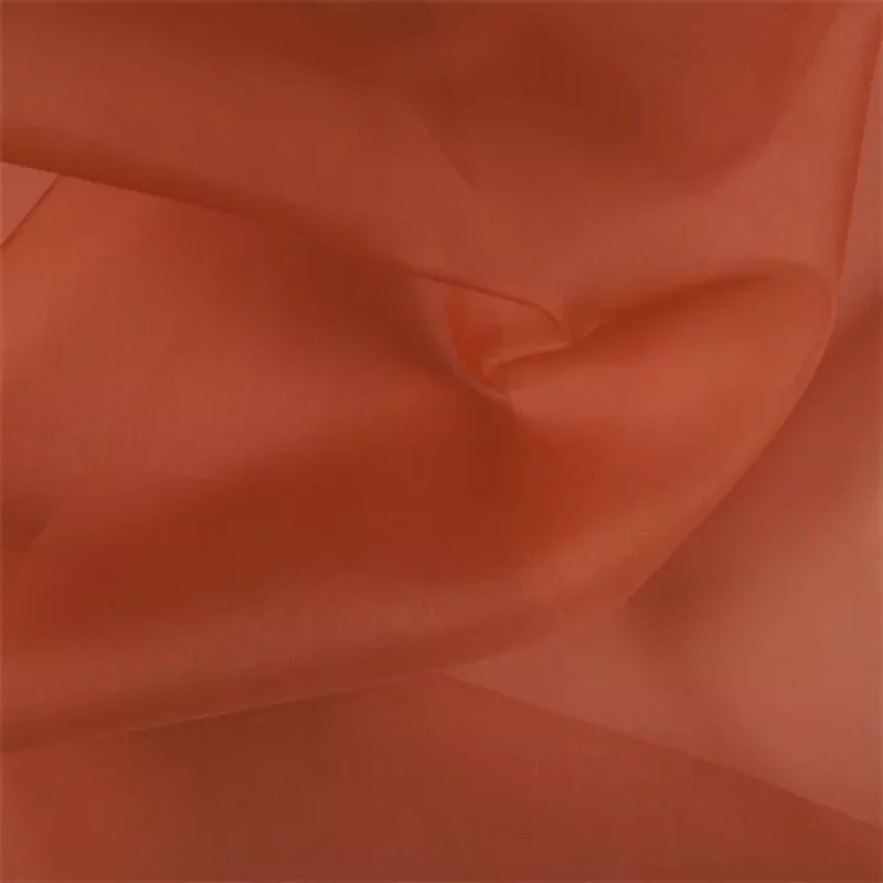 Runway Silks Orange Silk Organza Fabric - Reorderable