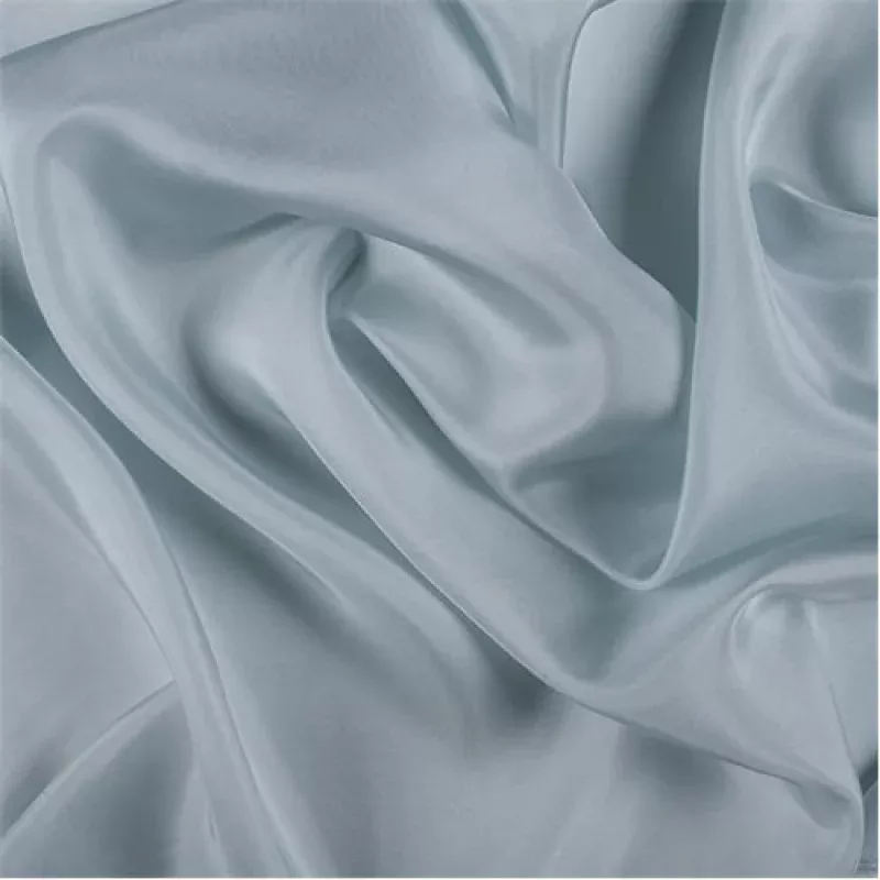 Runway Silks Pale Blue Silk Crepe de Chine Fabric - Reorderable