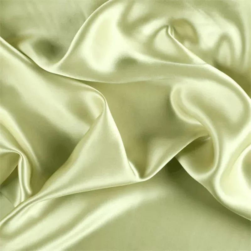 Runway Silks Peridot Silk Charmeuse Fabric - Reorderable