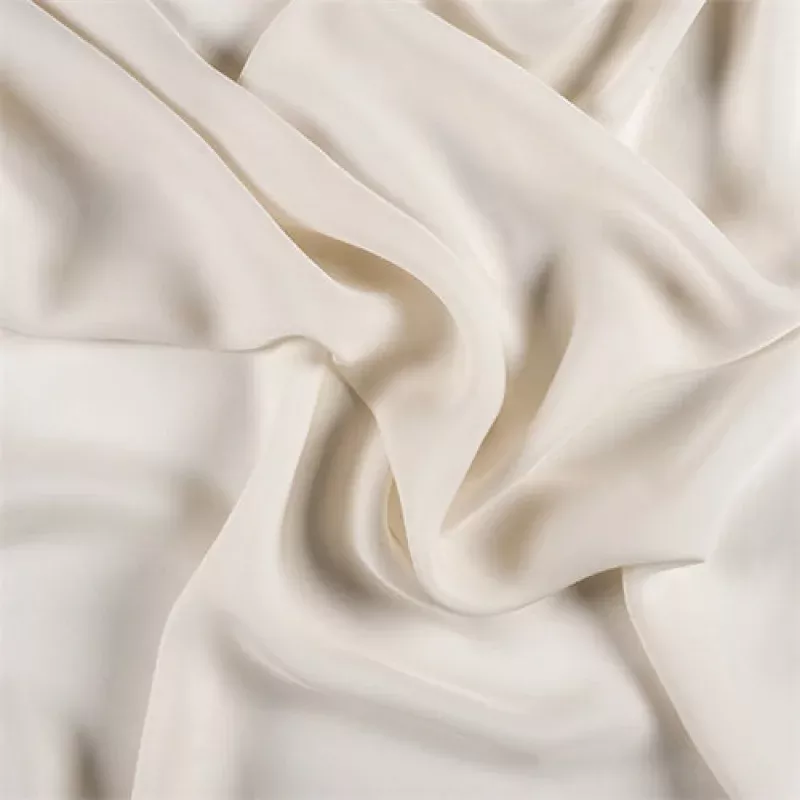 Runway Silks Soft Yellow Silk Double Georgette Fabric - Reorderable