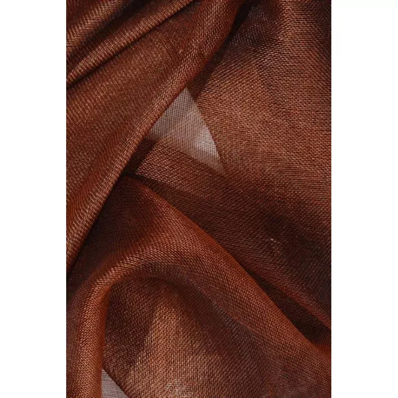 Rust Silk Organza Fabric